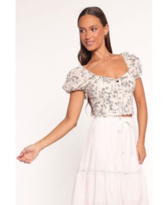 Women's Monira Top - Brown Ivory XL