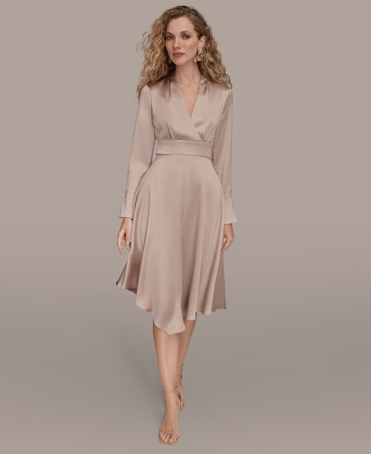 Donna Karan New York Women's Satin Midi Dress