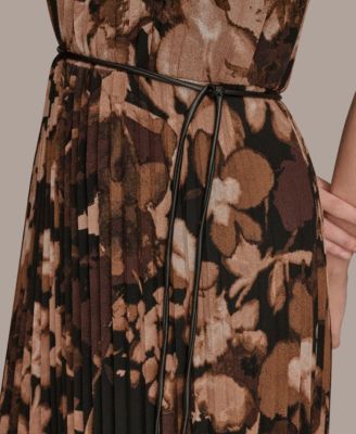 Women's Floral Belted Dress