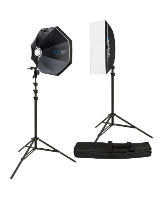 Rapid Box Switch Round Head Speedlite 2-Light Softbox Kit, Black