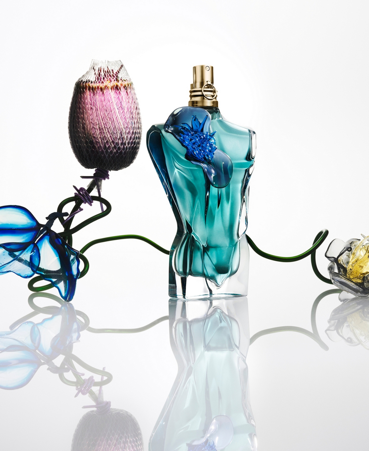 Jean Paul Gaultier Men's Le Beau Flower Edition Eau De Parfum Fragrance, 4.2 Oz. In Transparent