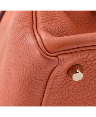 Kelly 32 Handbag Orange Togo with Gold Hardware