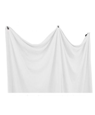 8x13' X-Drop Pro Wrinkle-Resistant Backdrop Kit with Stand, High-Key White Sweep