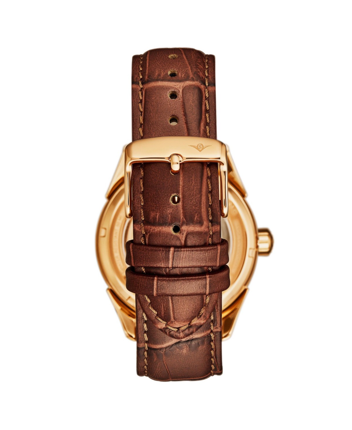 Мужские часы Stuhrling Vanguard Legacy скелетон с двумя часовыми поясами 42мм — фото 5