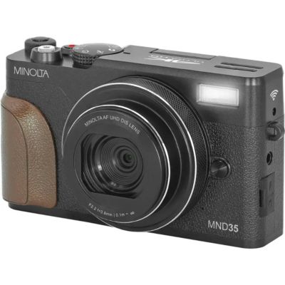 MND35 64MP 4K Ultra HD Wi-Fi Digital Camera, Black