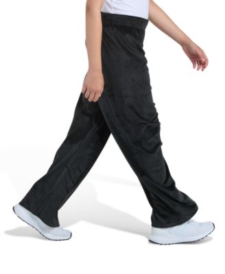 Big Girls' S-XL Elastic Waistband Wide Leg Velour Pants