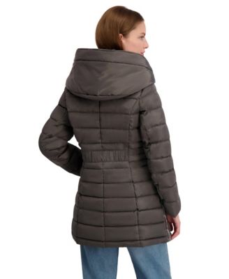 Women's Laundry By Shelli Sega Fitted Puffer Coat