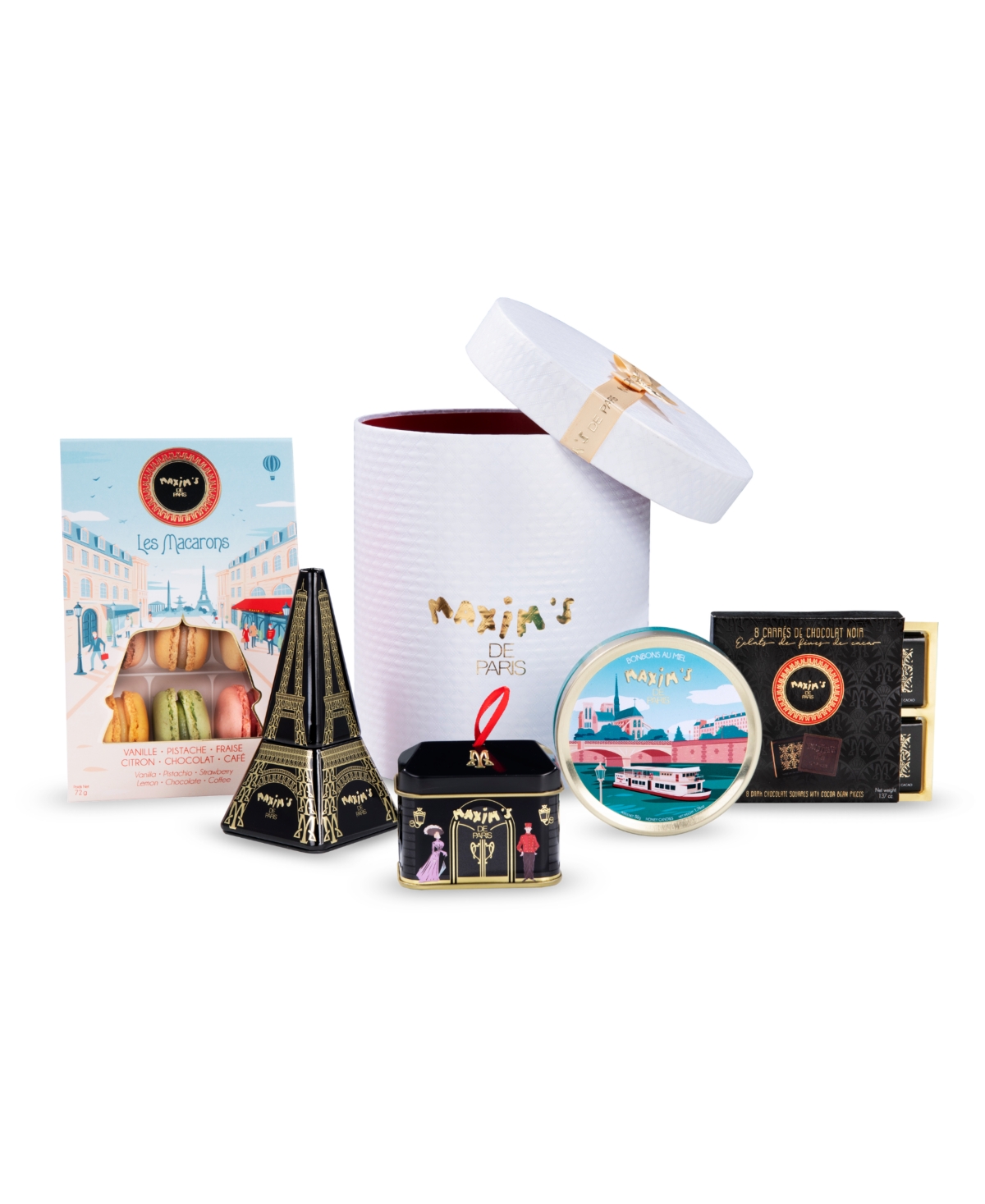 Maxim's De Paris Gourmet Chocolate Gift Box, 7.26 oz In Transparent