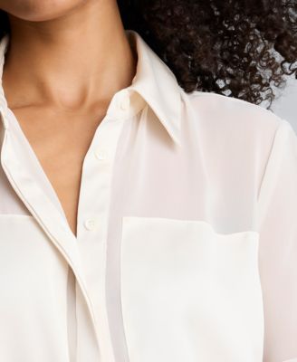 Women's' Button-Front Collar Neck Shirt