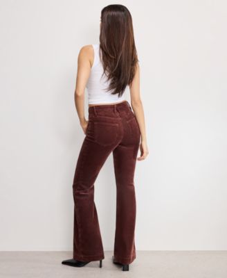 Women's Good Legs Flare Corduroy Mid-Rise Pants, Regular & Plus Size