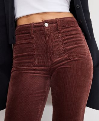 Women's Good Legs Flare Corduroy Mid-Rise Pants, Regular & Plus Size