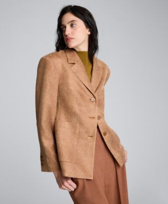 Women's Embossed Snake Print Blazer