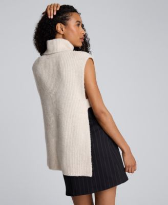Women's Turtle Neck Sleeveless Sweater