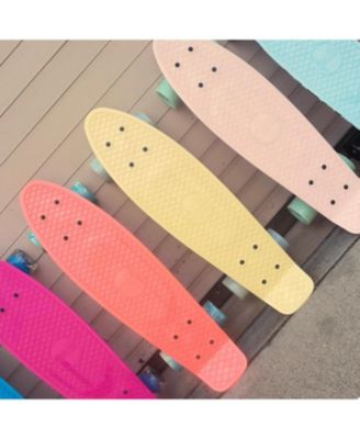 22 Inch Mini Cruiser Skateboard - OCEANIC with Swirl Wheels