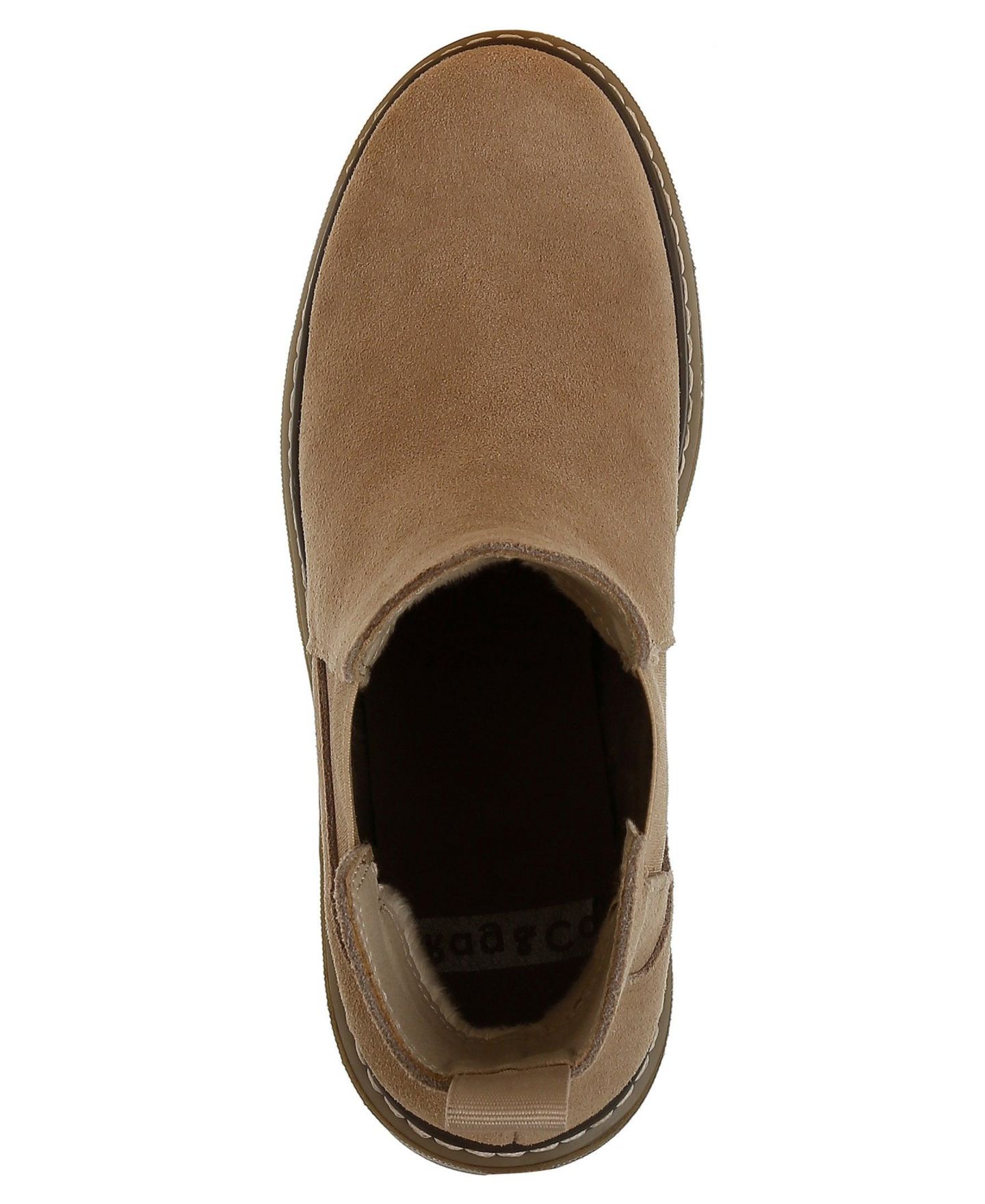 Женские ботинки Rag & Co Vostok Suede Chunky Chelsea, цвет: Бежевый замшевый — фото 6