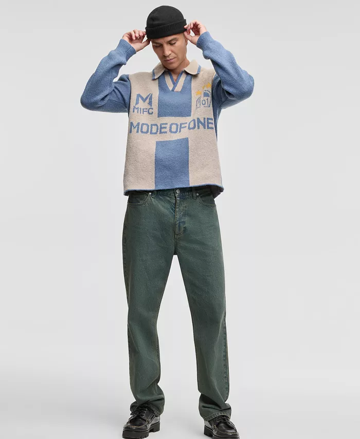 Men's Logo Johnny Collared Sweater - thumbnail 6