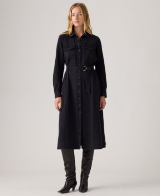 Levi's - Women's Quincey Long Sleeve Midi Dress