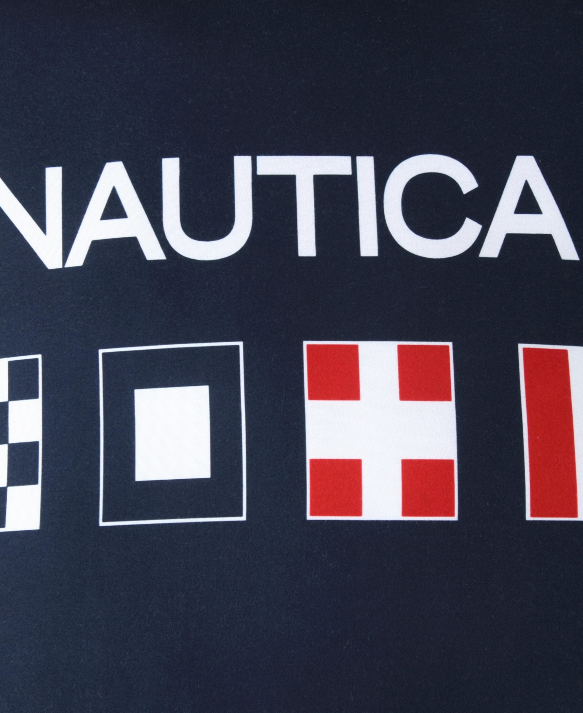 Nautica Flag Printed Decorative Pillow In Blue