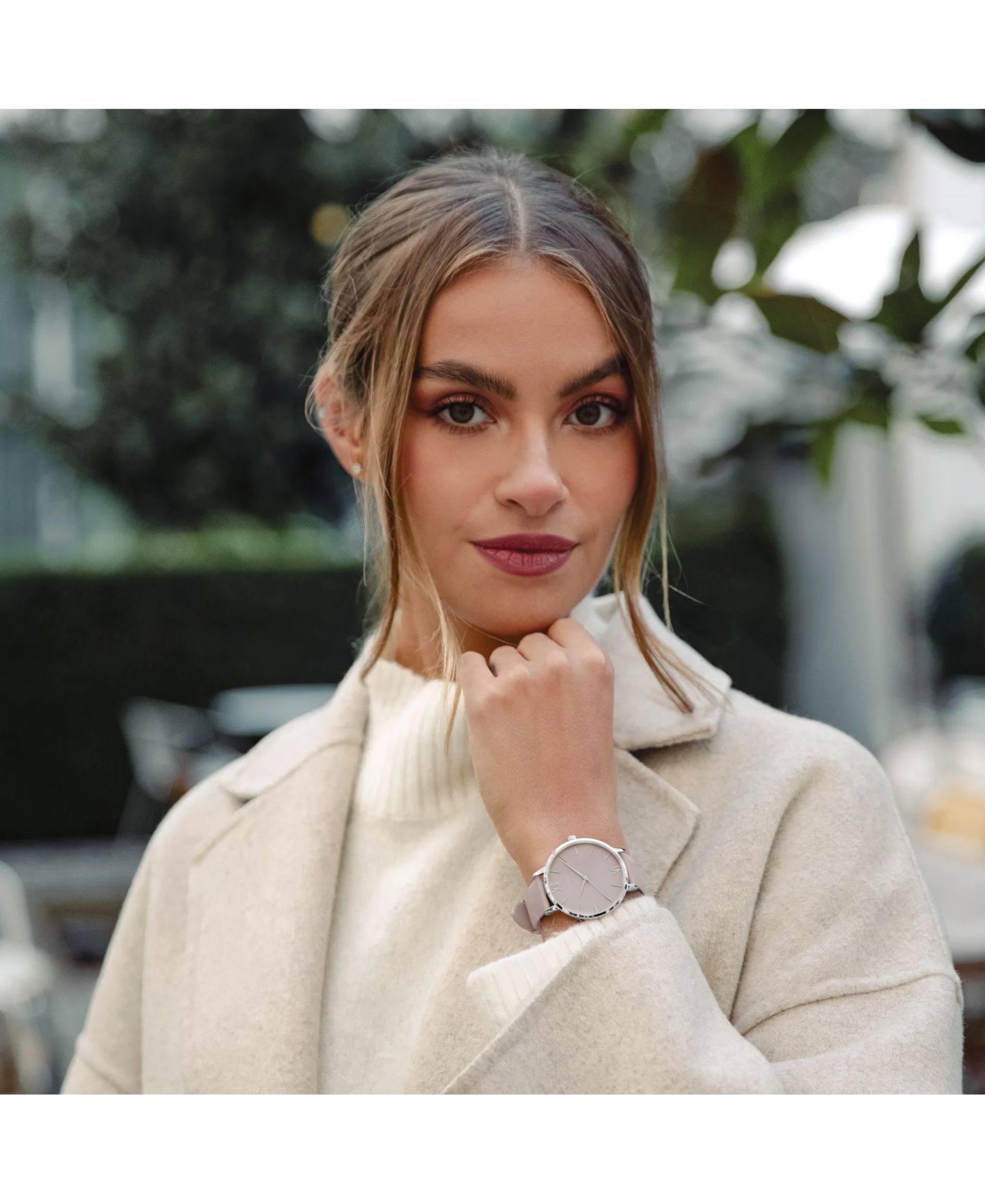 Женские часы Vincero Eros Watch Stainless Steel with Mineral Crystal Glass, цвет: Серебряный серо-коричневый — фото 6
