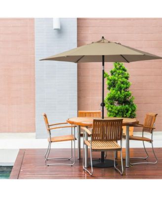 9-Foot Steel Market Patio Umbrella