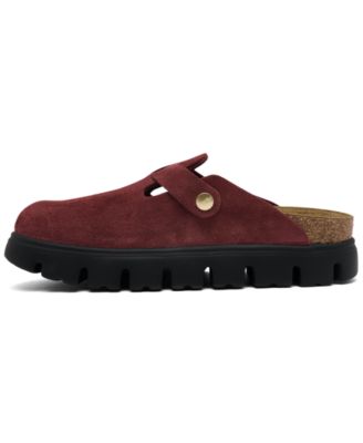 Women's Boston Chunky Suede Leather Platform Clog from Finish Line