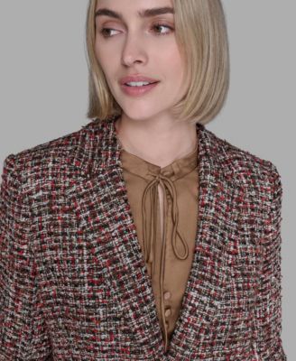 Women's Tweed One-Button Jacket