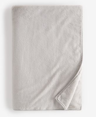 Reversible Faux-Fur Throw, 50" x 70", Macy's Exclusive