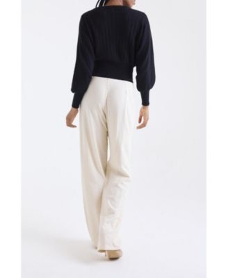 Women's Rosa Ribbed 100% Cashmere Sweater