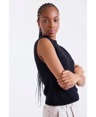 Women's Zarah Crew Neck 100% Cashmere Vest