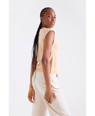 Women's Zarah Crew Neck 100% Cashmere Vest