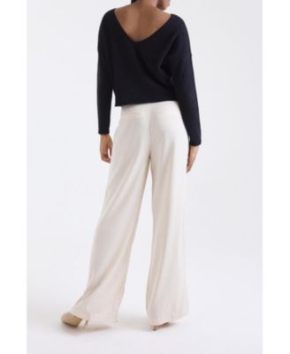 Women's Leyla Low Back 100% Cashmere Sweater