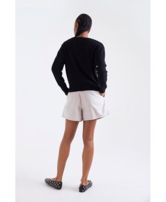 Women's Maila Long Sleeve 100% Cashmere Sweater