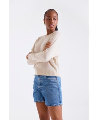 Women's Maila Long Sleeve 100% Cashmere Sweater