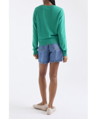 Women's Maila Long Sleeve 100% Cashmere Sweater