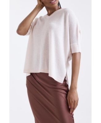 Women's Venetia Vee V-Neck 100% Cashmere Sweater