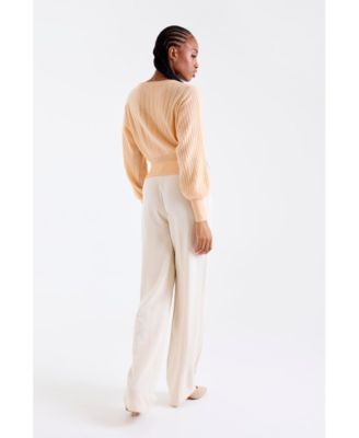 Women's Rosa Ribbed 100% Cashmere Sweater