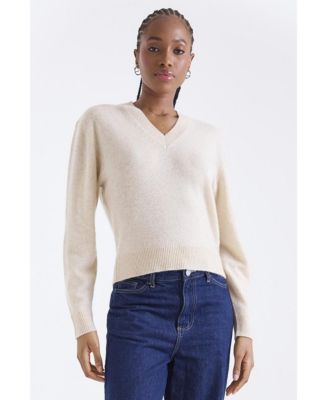 Women's Vee V-Neck 100% Cashmere Sweater