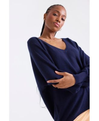 Women's Paros V-Neck 100% Cashmere Sweater