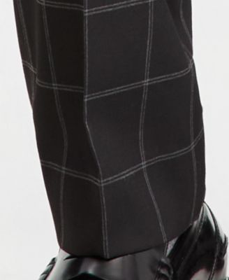 Men's Classic-Fit Windowpane Suit Separates Pants