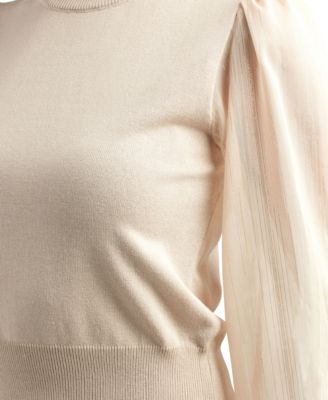 Juniors' Mock Neck Long Sleeve Sweater