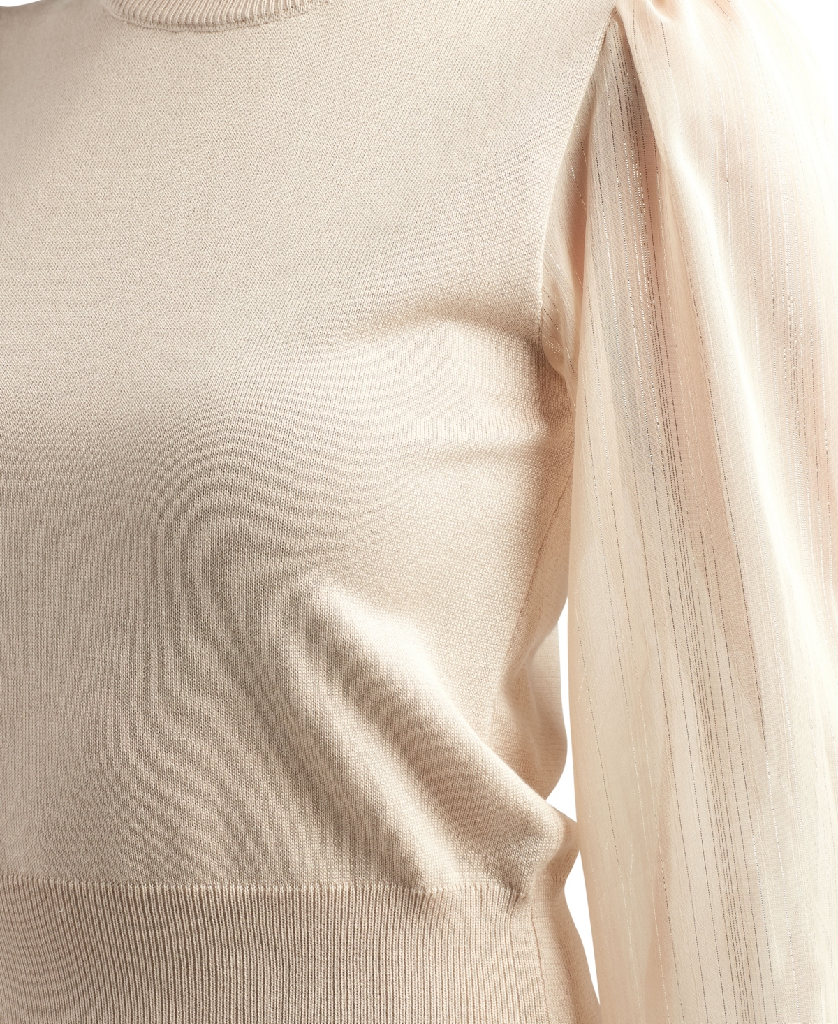 Bcx Juniors' Mock Neck Long Sleeve Sweater In Neutral