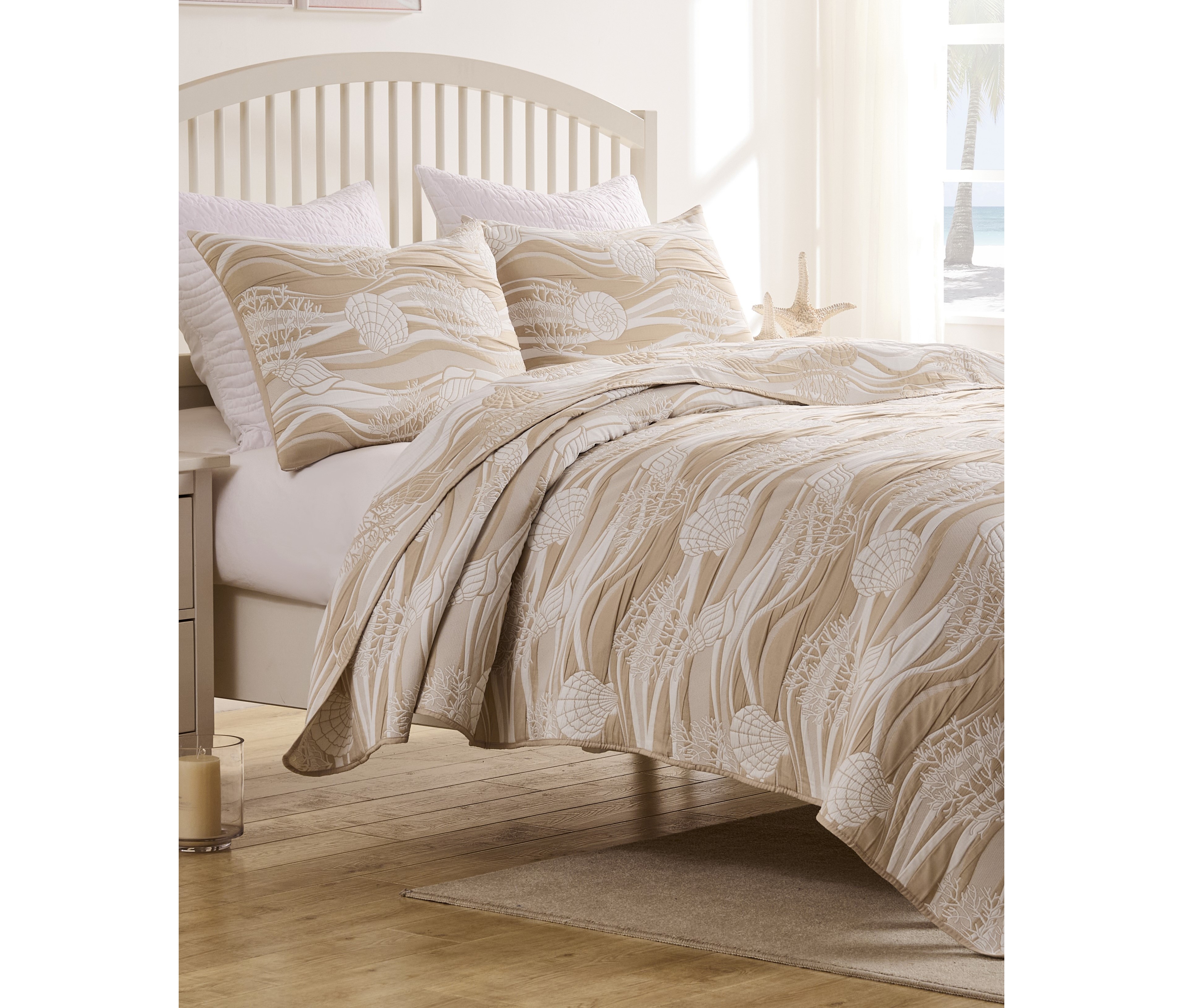 Greenland Home Fashions Dover Reversible Matelasse 2-Pc. Coverlet Set, Twin