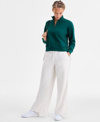 Women's Fleece Quarter-Zip Sweatshirt, Macy's Exclusive