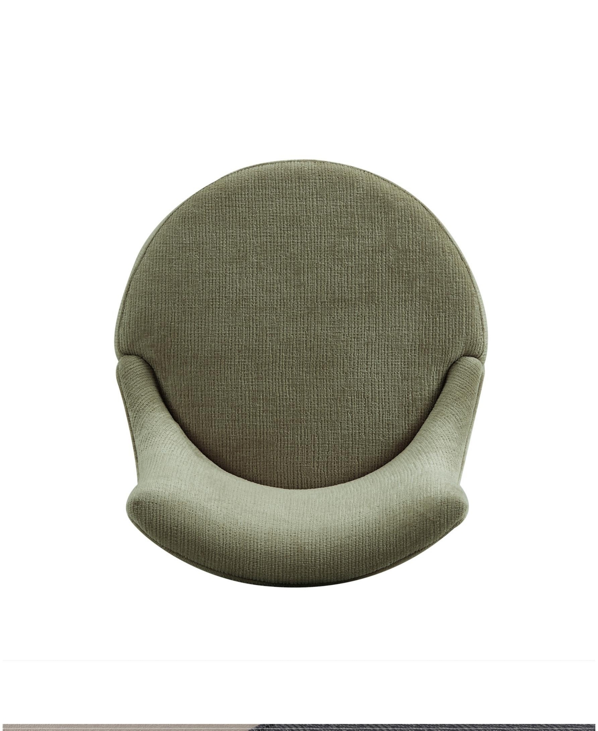 Manhattan Comfort Lucia 37.2" Chenille Upholstered Counter Stool In Green