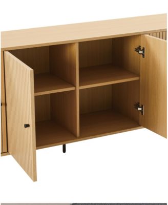 Magnolia 70.9" Wood Modern 8-Shelf Sideboard