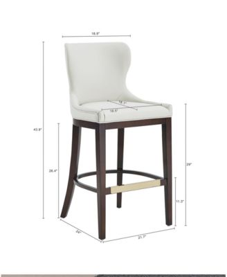 Blair 43.9" Leatherette Upholstered Barstool