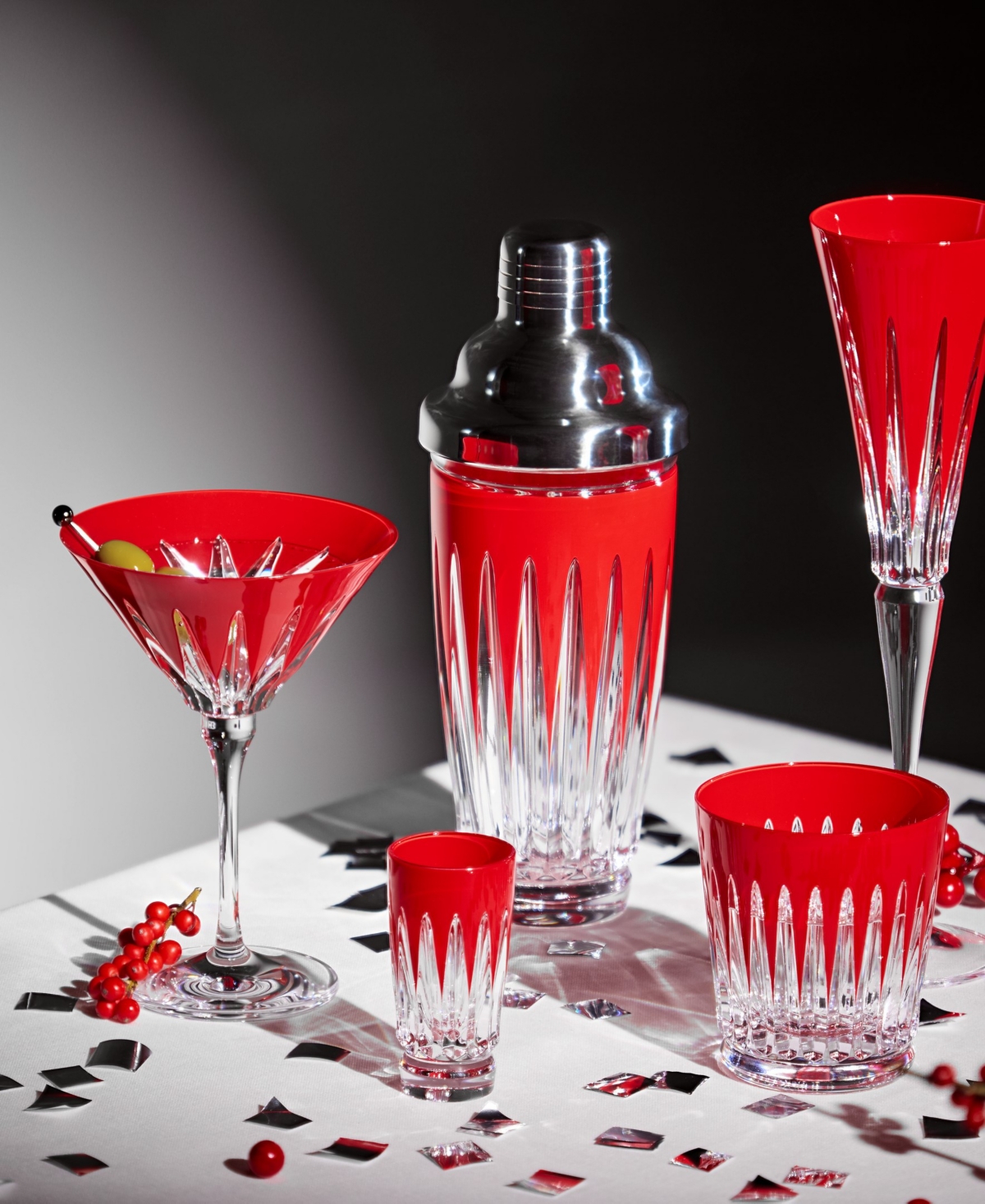 Waterford New Year Crystal Cocktail Shaker In Multi