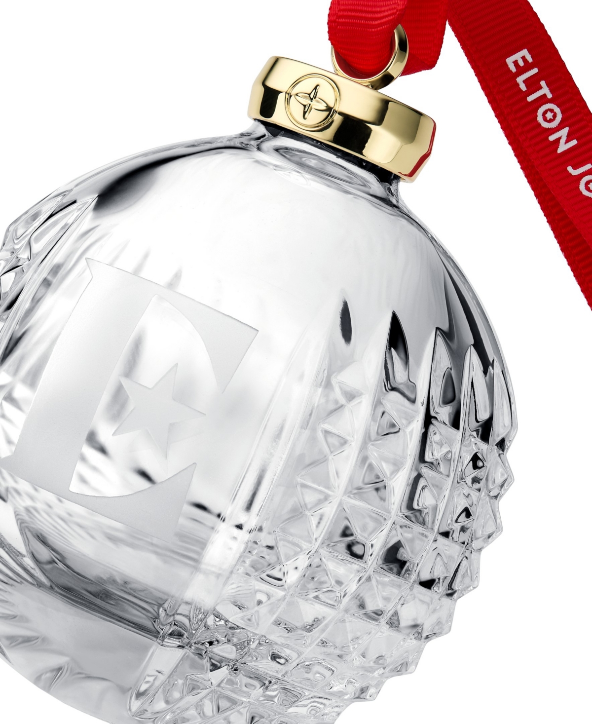 Waterford Elton John E Icon Bauble Ornament In Multi