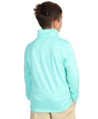 Boys Contrast Trim Modal Quarter-Zip