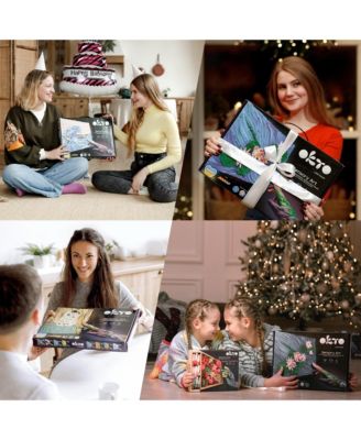 OKTO Sensory Art 3D Painting “The Kiss” – 11.8” x 15.7” Canvas Kit